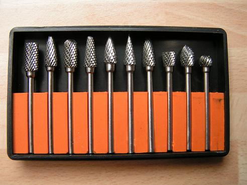 Solid Carbide Burrs - 10 piece boxed set (AMA1002)